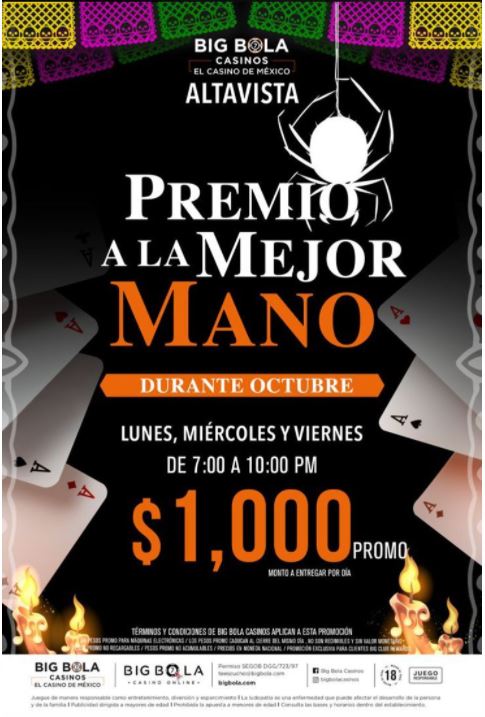 Gana $500 MXN con Big Bola Casino online México